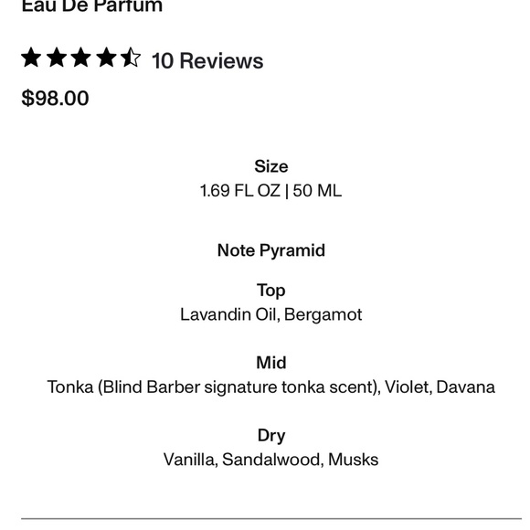 NEW Speakeasy Eau de Parfum by Blind Barber - 1.7 oz Glass Bottle - Picture 10 of 11